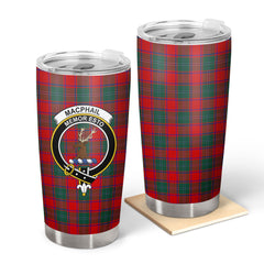 MacPhail Clan Tartan Crest Tumbler