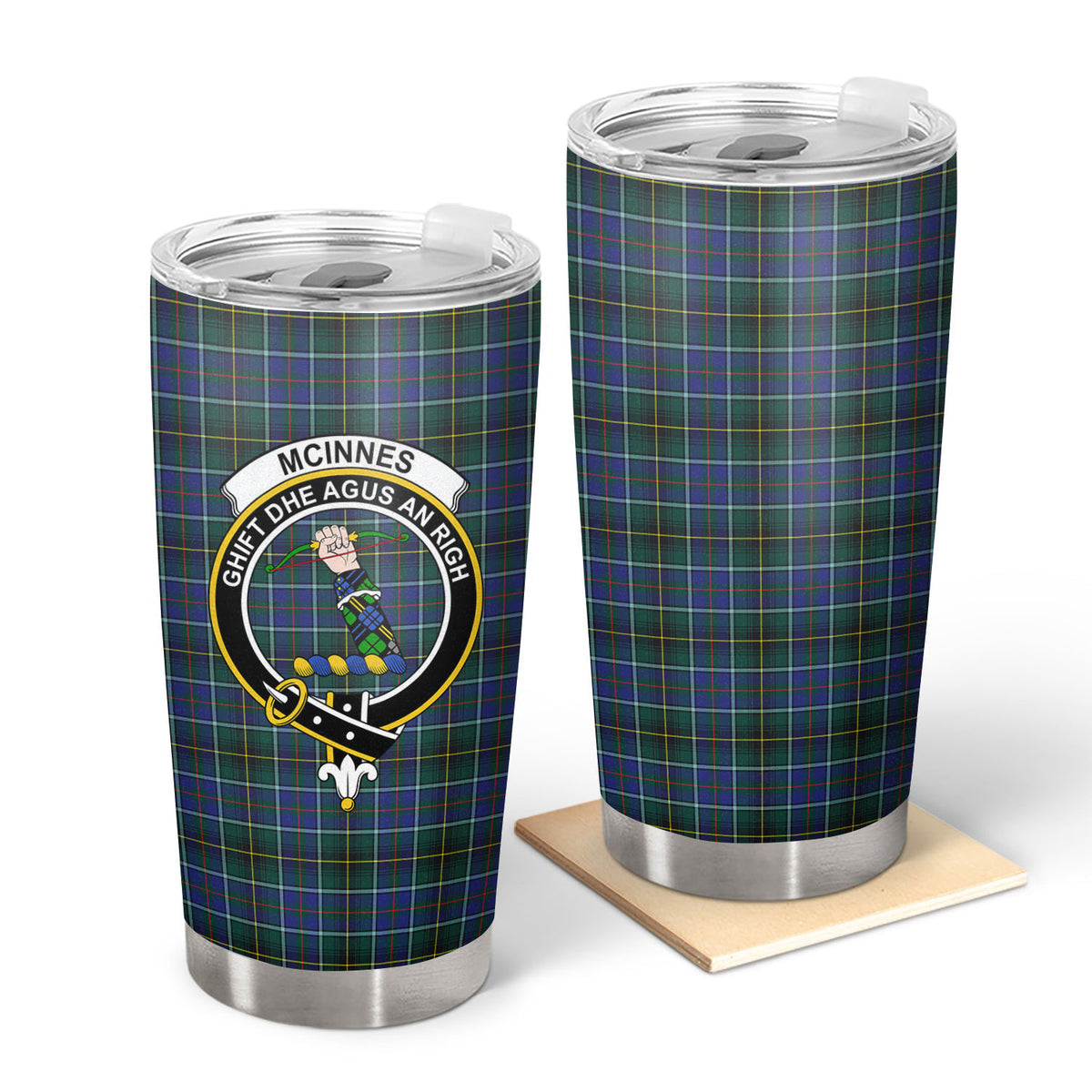 McInnes Modern Tartan Crest Tumbler