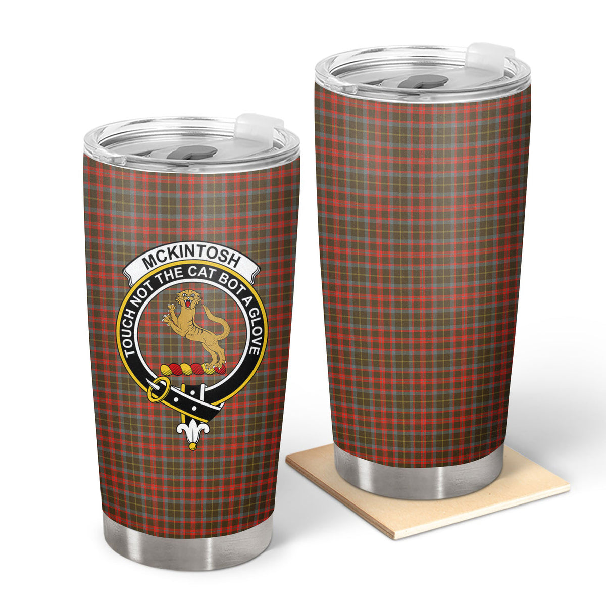 McKintosh Hunting Weathered Tartan Crest Tumbler