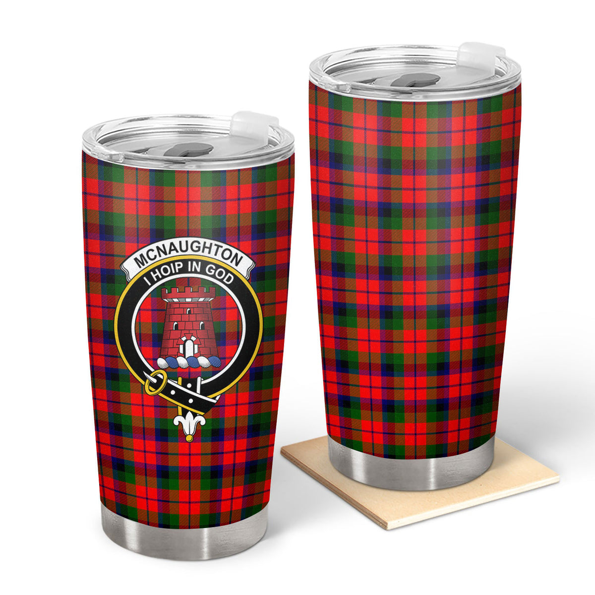 McNaughton Modern Tartan Crest Tumbler