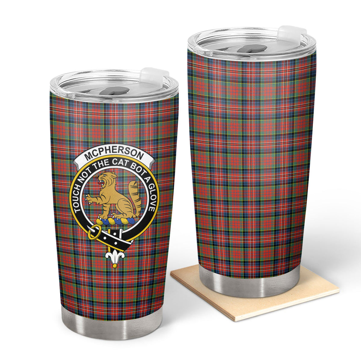 McPherson Ancient Tartan Crest Tumbler