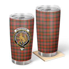 McPherson Weathered Tartan Crest Tumbler