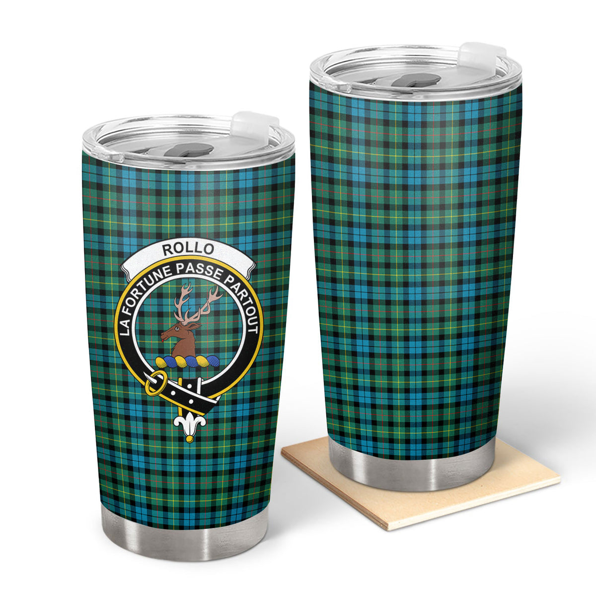 Rollo Ancient Tartan Crest Tumbler