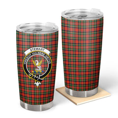 Stewart Royal Modern Tartan Crest Tumbler