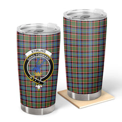 Stirling (of Cadder-Present Chief) Tartan Crest Tumbler