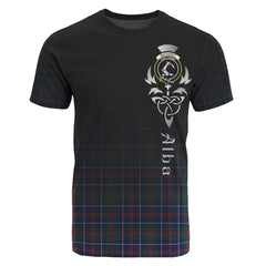 MacHardy Modern Tartan Crest T-shirt - Alba Celtic Style