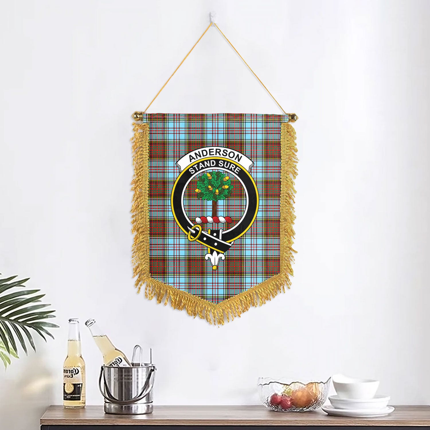 Anderson Ancient Tartan Crest Wall Hanging Banner