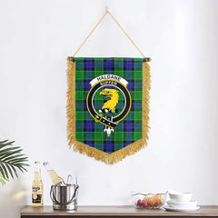 Haldane Tartan Crest Wall Hanging Banner