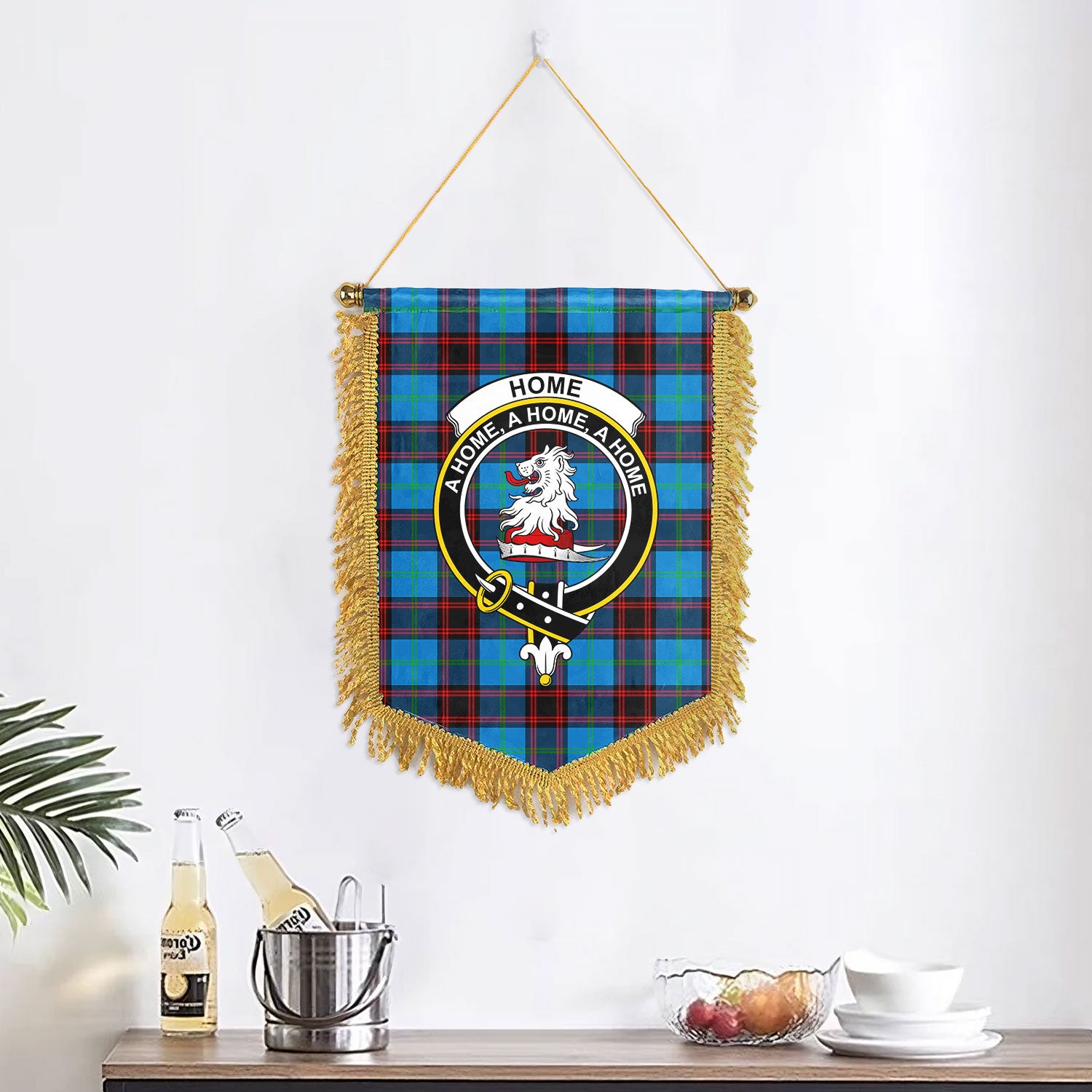 Home Ancient Tartan Crest Wall Hanging Banner