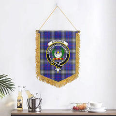 Kinnaird Tartan Crest Wall Hanging Banner