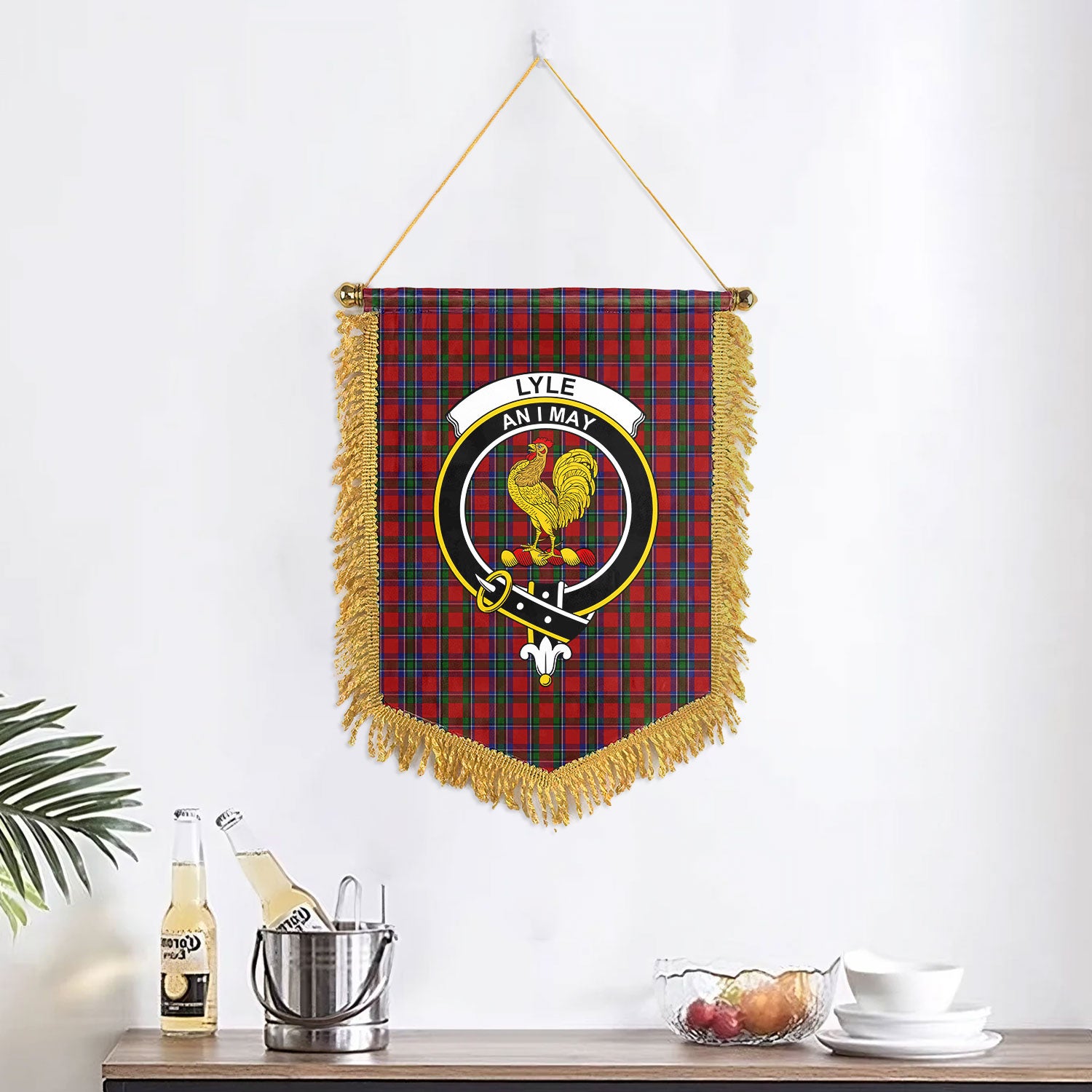 Lyle Tartan Crest Wall Hanging Banner