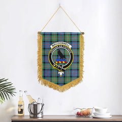 MacDonnell of Glengarry Ancient Tartan Crest Wall Hanging Banner