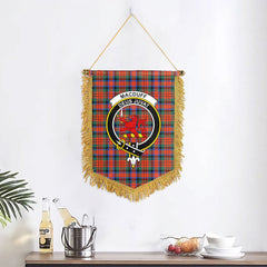 MacDuff Ancient Tartan Crest Wall Hanging Banner