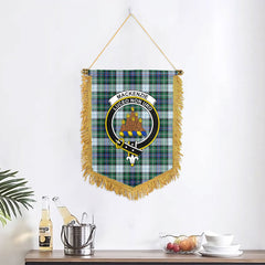 MacKenzie Dress Ancient Tartan Crest Wall Hanging Banner