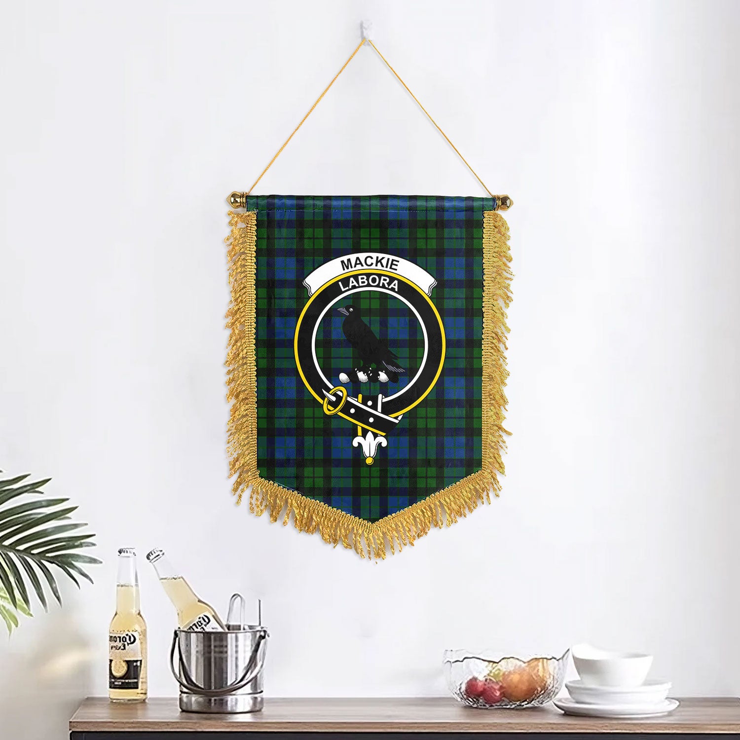 MacKie Tartan Crest Wall Hanging Banner