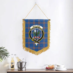 MacLaine of Loch Buie Hunting Ancient Tartan Crest Wall Hanging Banner
