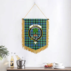 Mowat Ancient Tartan Crest Wall Hanging Banner