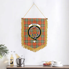 Scott Ancient Tartan Crest Wall Hanging Banner