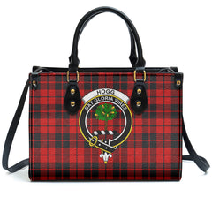 Hogg Tartan Crest Leather Handbag