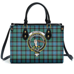 Mitchell Ancient Tartan Crest Leather Handbag