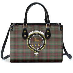 Scott Brown Ancient Tartan Crest Leather Handbag