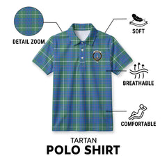 McIntyre Hunting Ancient Tartan Crest Birdseye Mesh Polo Shirt