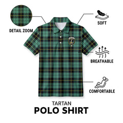 Wallace Hunting Ancient Tartan Crest Birdseye Mesh Polo Shirt