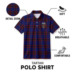 Wedderburn Tartan Crest Birdseye Mesh Polo Shirt