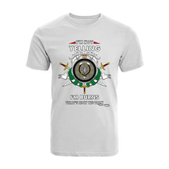 Burns Tartan Crest T-shirt - I'm not yelling style