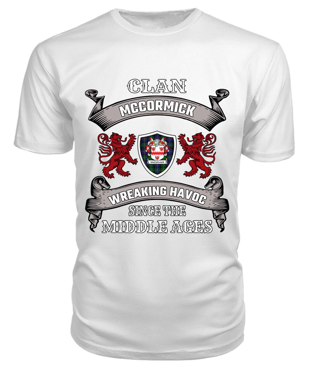 McCormick Family Tartan - 2D T-shirt