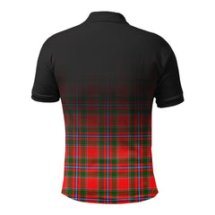 Butter Tartan Crest Polo Shirt - Thistle Black Style