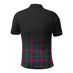 Cairns Tartan Crest Polo Shirt - Thistle Black Style