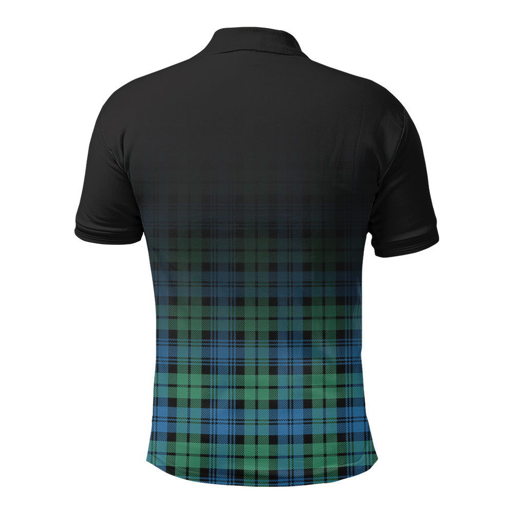 Campbell Ancient 01 Tartan Crest Polo Shirt - Thistle Black Style