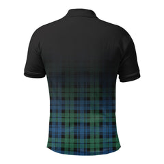 Campbell Ancient 02 Tartan Crest Polo Shirt - Thistle Black Style