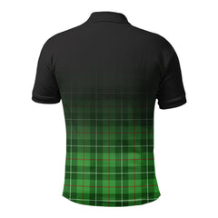 Clephan (or Clephane) Tartan Crest Polo Shirt - Thistle Black Style