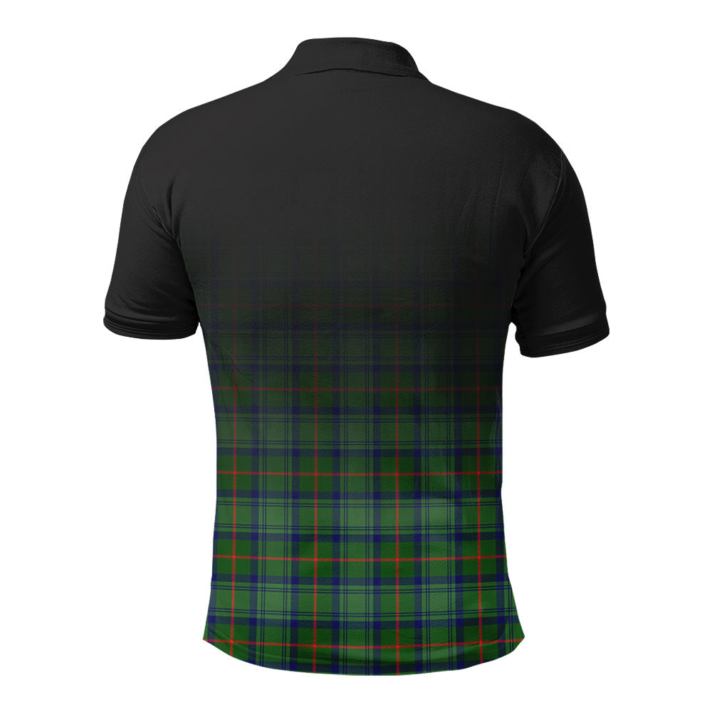 Cranstoun Tartan Crest Polo Shirt - Thistle Black Style