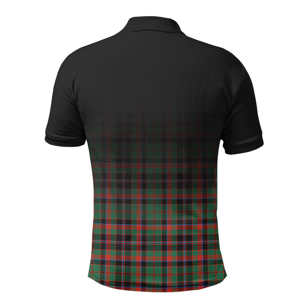 Cumming Hunting Ancient Tartan Crest Polo Shirt - Thistle Black Style