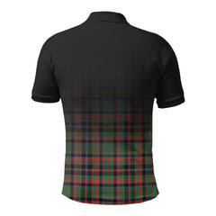 Cumming Hunting Ancient Tartan Crest Polo Shirt - Thistle Black Style