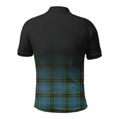 Davidson Ancient Tartan Crest Polo Shirt - Thistle Black Style