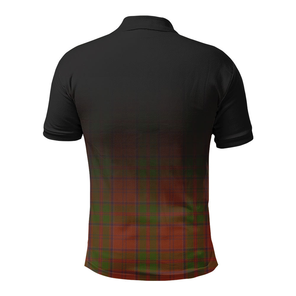 Drummond Clan Tartan Crest Polo Shirt - Thistle Black Style