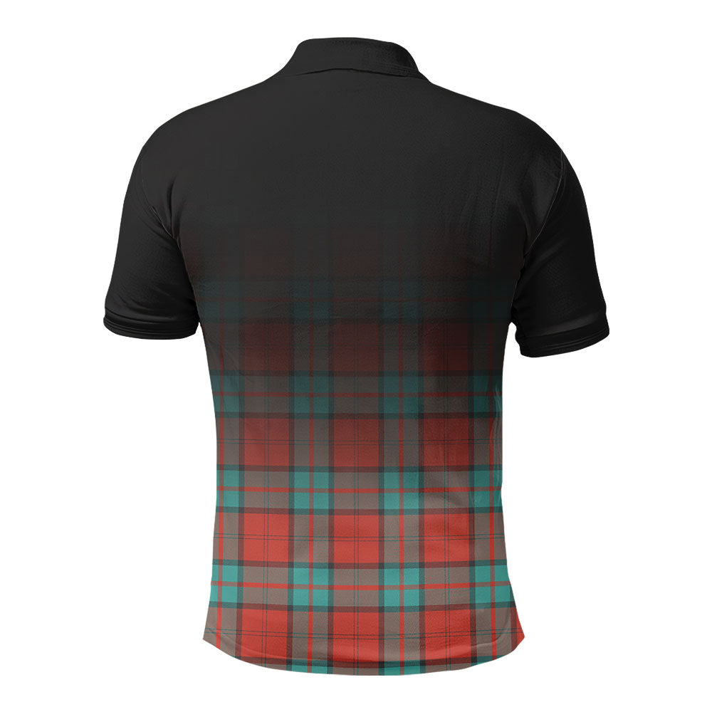 Dunbar Ancient Tartan Crest Polo Shirt - Thistle Black Style