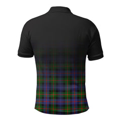 Fleming Tartan Crest Polo Shirt - Thistle Black Style