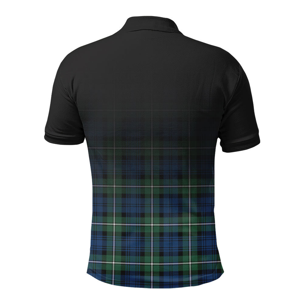 Forbes Ancient Tartan Crest Polo Shirt - Thistle Black Style
