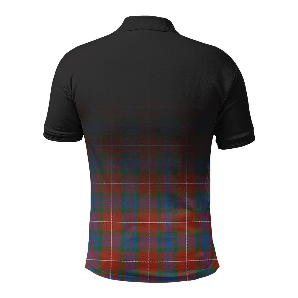 Fraser (of Lovat) Ancient Tartan Crest Polo Shirt - Thistle Black Style