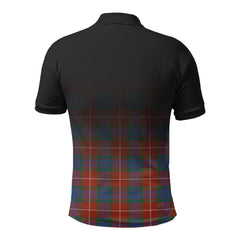 Fraser (of Lovat) Ancient Tartan Crest Polo Shirt - Thistle Black Style