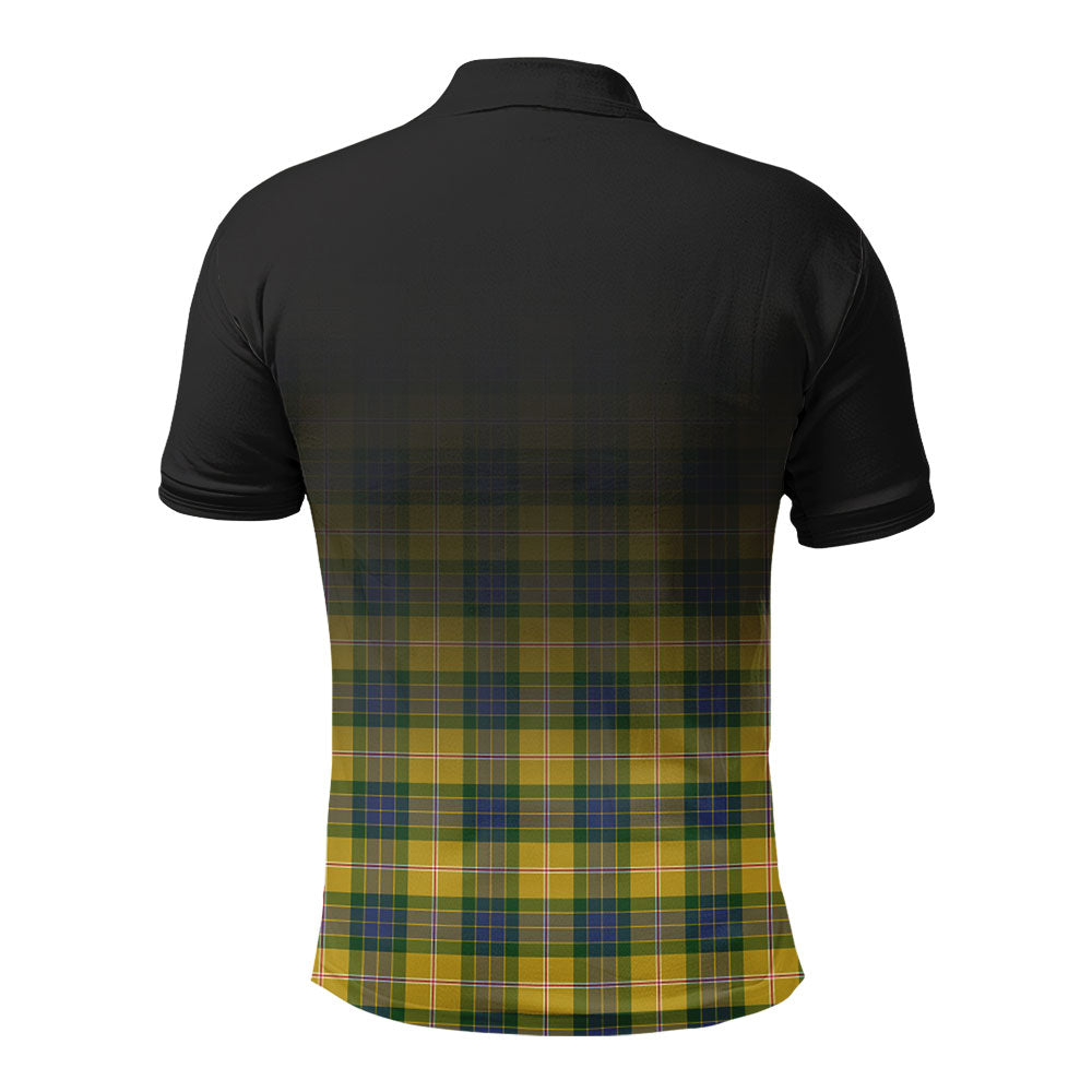 Fraser (of Lovat) Yellow Tartan Crest Polo Shirt - Thistle Black Style