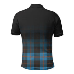 Garden Tartan Crest Polo Shirt - Thistle Black Style