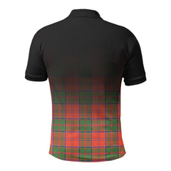 Grant Ancient Tartan Crest Polo Shirt - Thistle Black Style