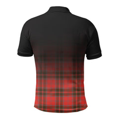 Grant Weathered Tartan Crest Polo Shirt - Thistle Black Style