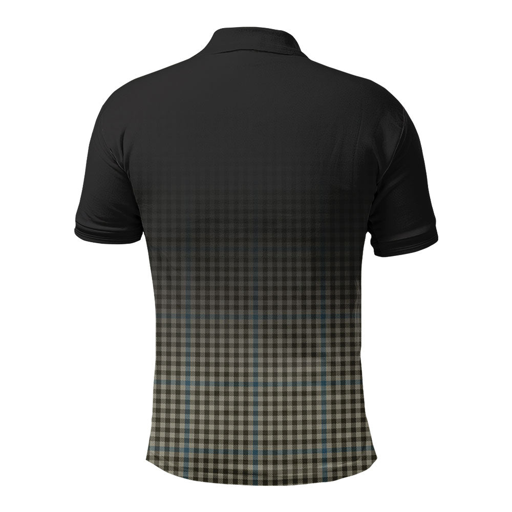 Haig Check Tartan Crest Polo Shirt - Thistle Black Style